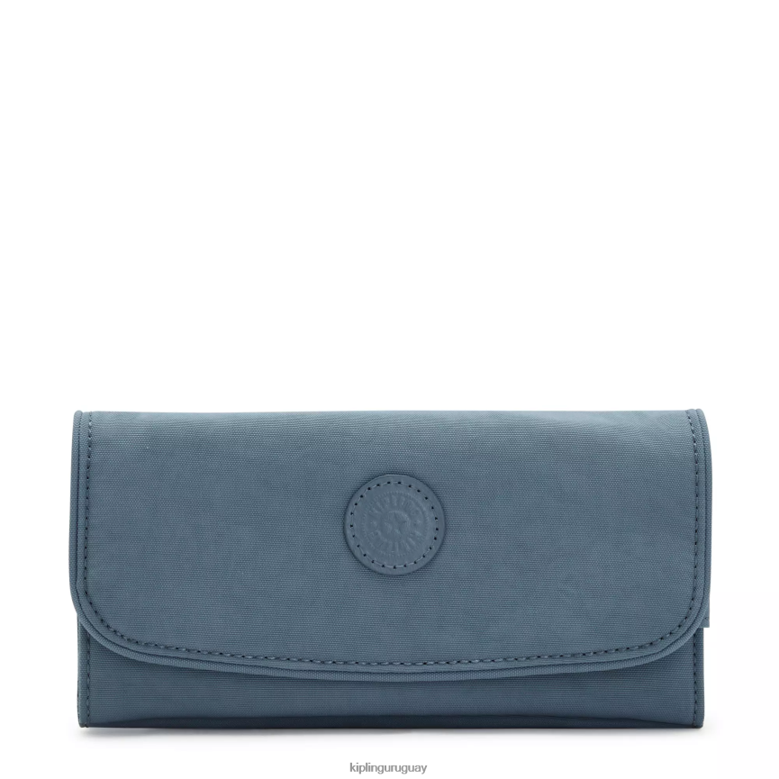 Kipling billetera con broche de dinero H44NB286 cepillo azul mujer carteras y muñequeras