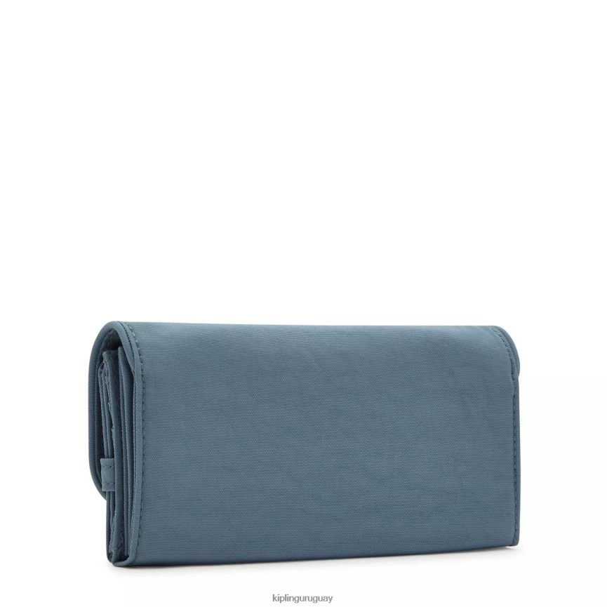 Kipling billetera con broche de dinero H44NB286 cepillo azul mujer carteras y muñequeras