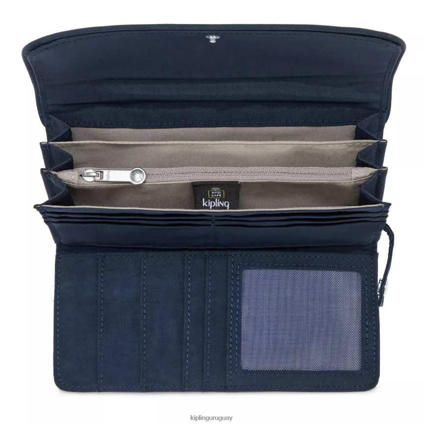 Kipling billetera con broche de dinero H44NB288 azul azul mujer carteras y muñequeras
