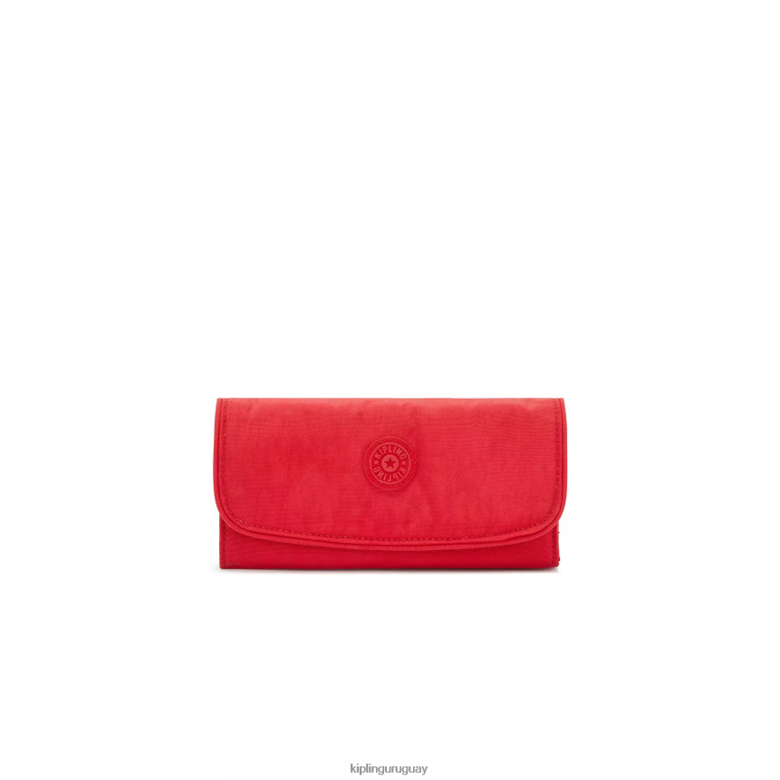 Kipling billetera con broche de dinero H44NB289 colorete rojo mujer carteras y muñequeras