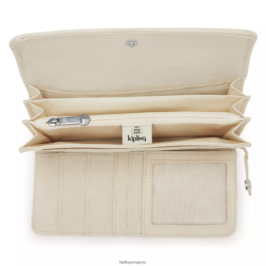 Kipling billetera con broche de dinero H44NB291 arena clara mujer carteras y muñequeras