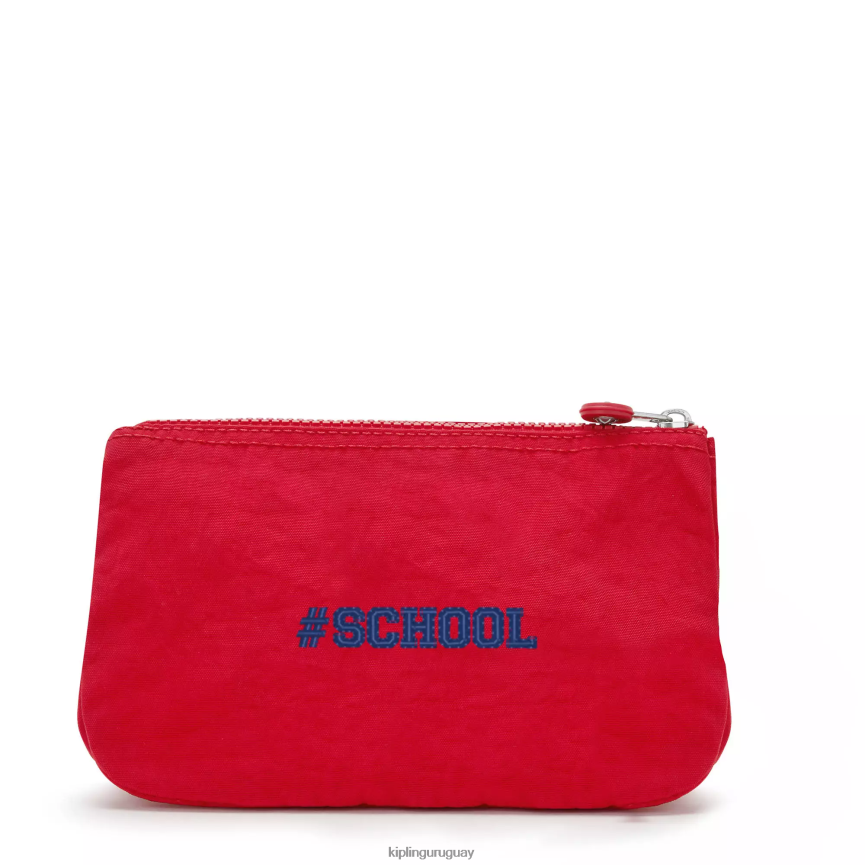 Kipling bolso de mano extra grande creative H44NB543 colorete rojo mujer carteras y muñequeras