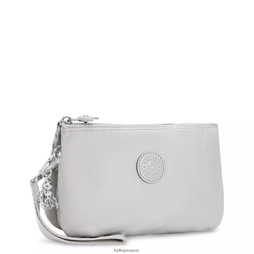 Kipling bolso de mano metalizado extra grande creative H44NB662 metálico brillante mujer carteras y muñequeras