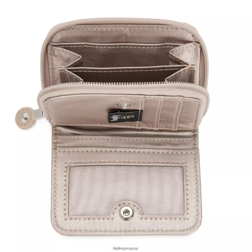 Kipling cartera metalizada tops H44NB567 resplandor metalico mujer carteras y muñequeras