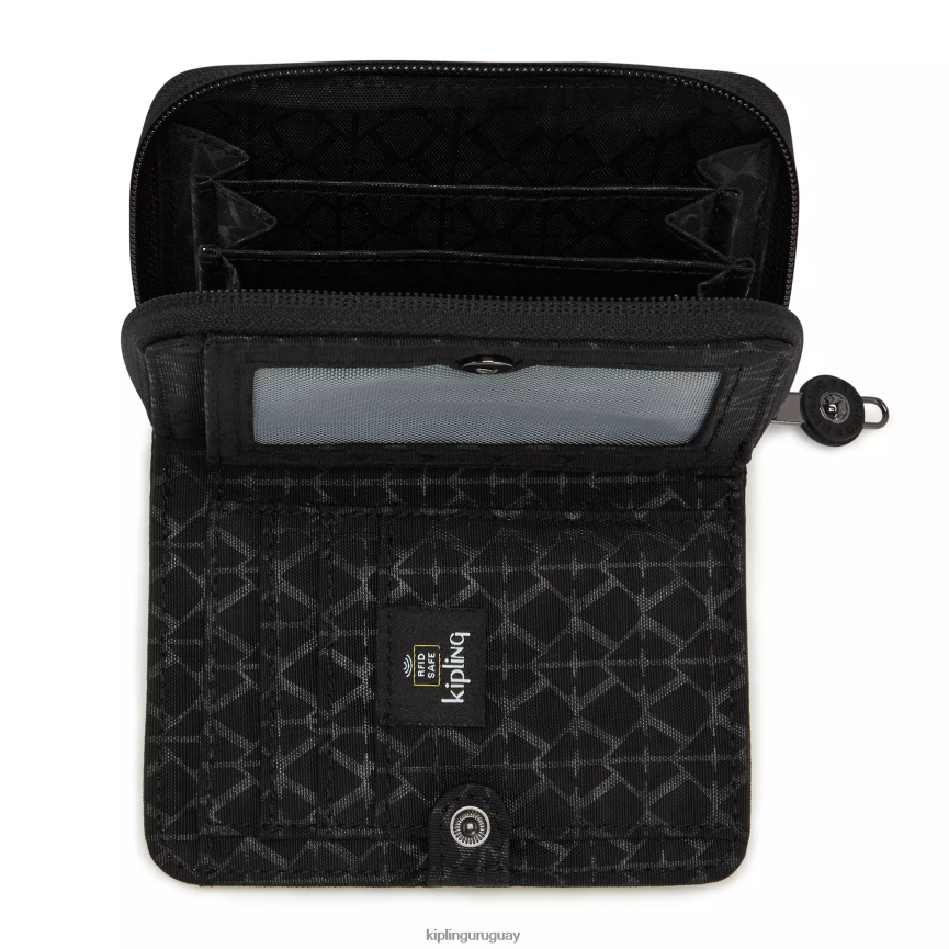 Kipling cartera pequeña con estampado money love H44NB555 negro mujer carteras y muñequeras