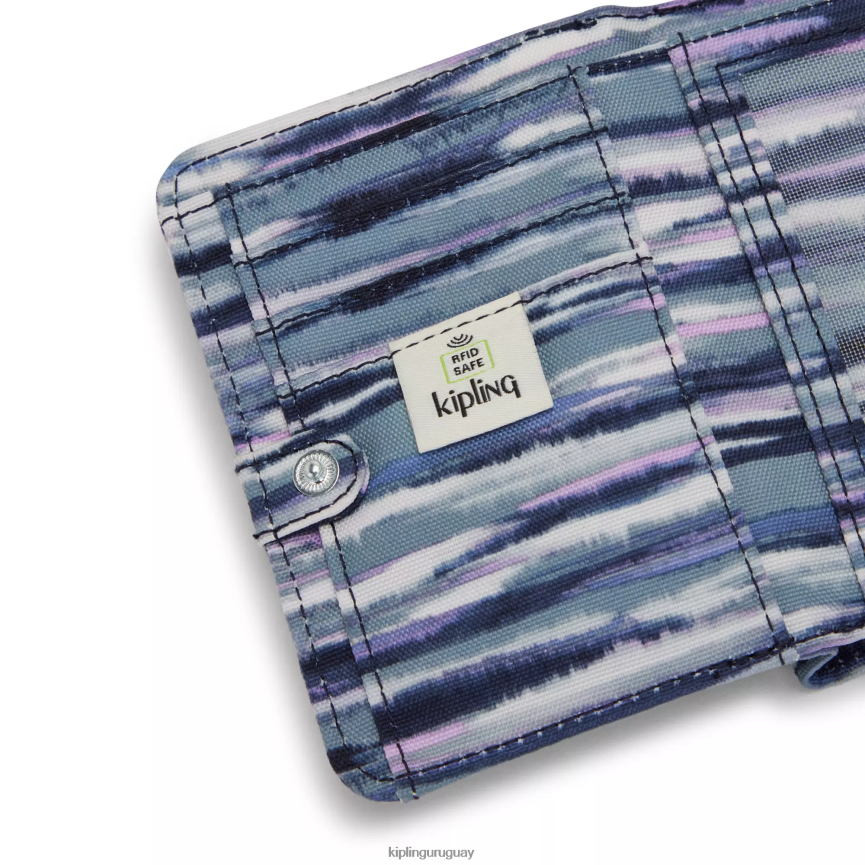 Kipling cartera pequeña money love estampada H44NB292 rayas de pincel mujer carteras y muñequeras