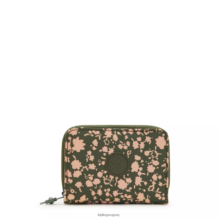 Kipling cartera pequeña money love estampada H44NB294 flores frescas mujer carteras y muñequeras