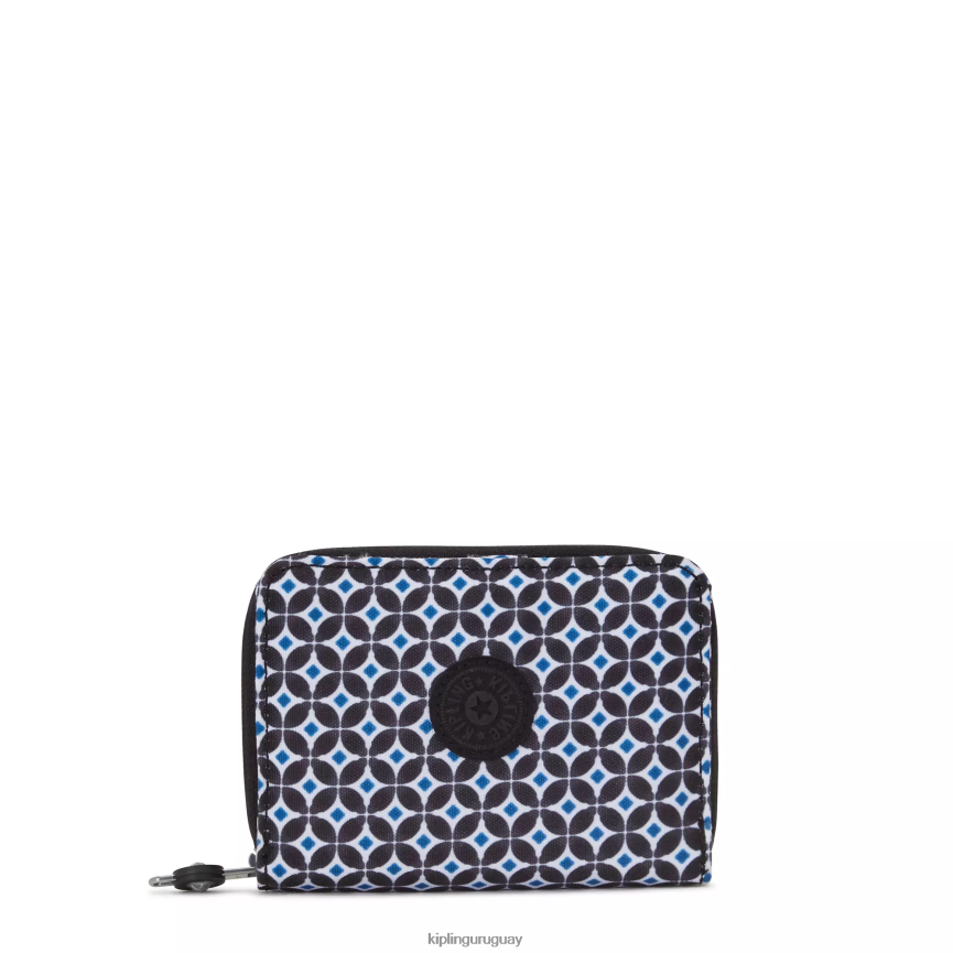 Kipling cartera pequeña money love estampada H44NB295 azulejo negruzco mujer carteras y muñequeras