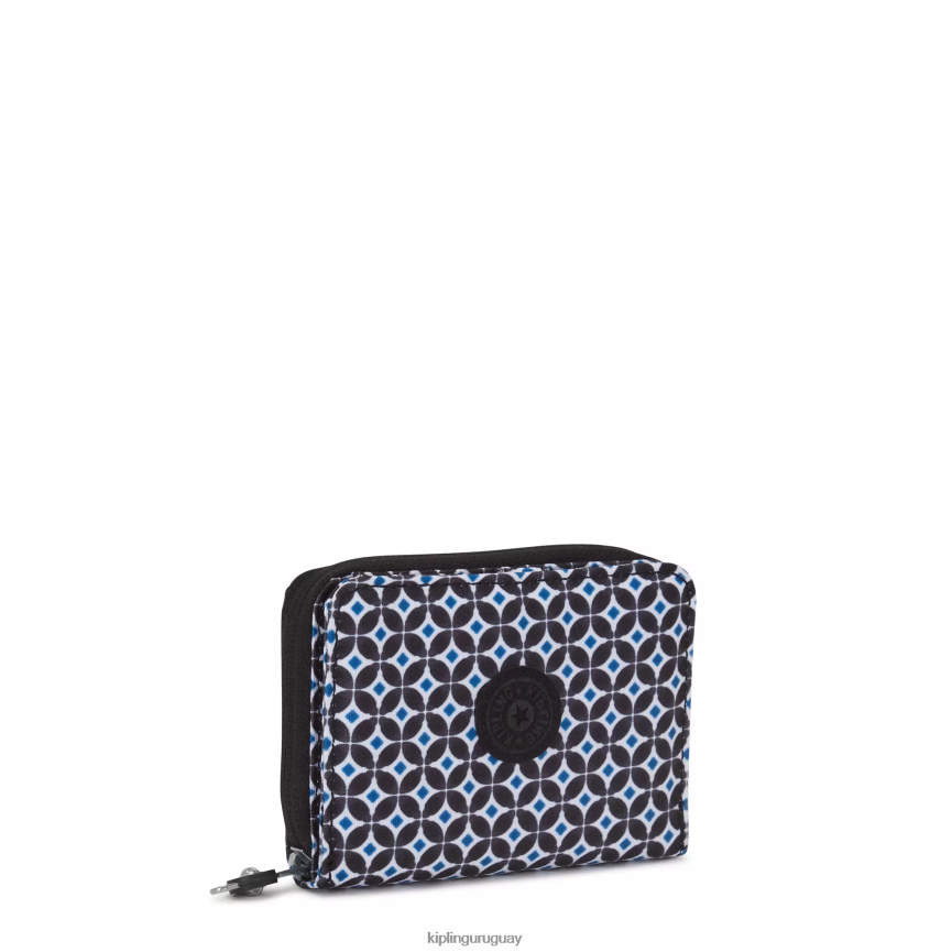 Kipling cartera pequeña money love estampada H44NB295 azulejo negruzco mujer carteras y muñequeras