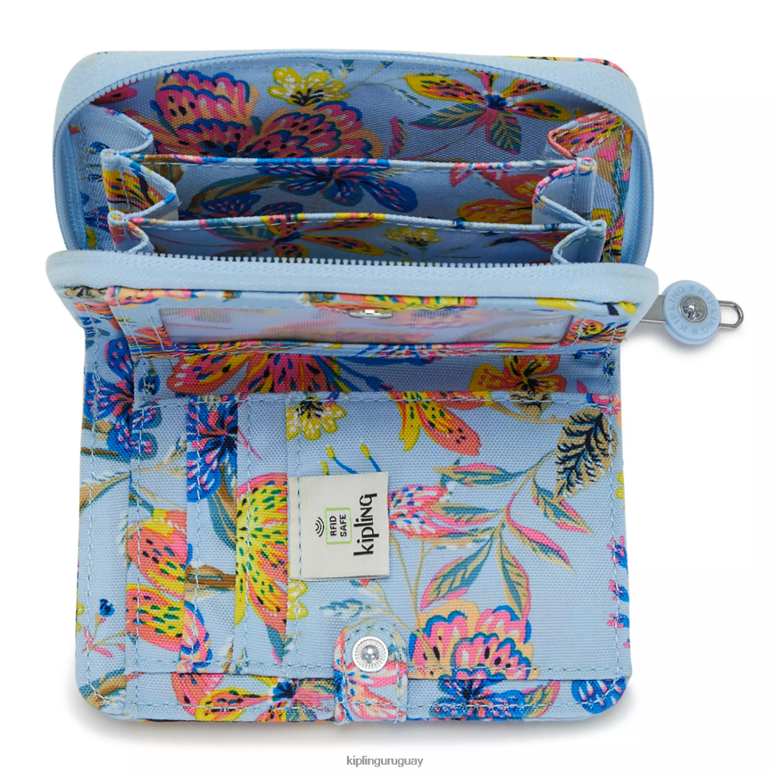 Kipling cartera pequeña money love estampada H44NB296 flores silvestres mujer carteras y muñequeras