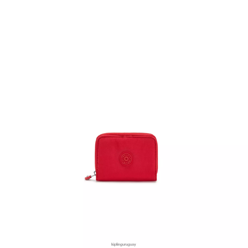 Kipling dinero amor cartera pequeña H44NB302 colorete rojo mujer carteras y muñequeras