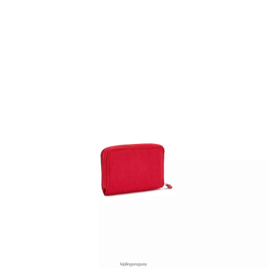 Kipling dinero amor cartera pequeña H44NB302 colorete rojo mujer carteras y muñequeras