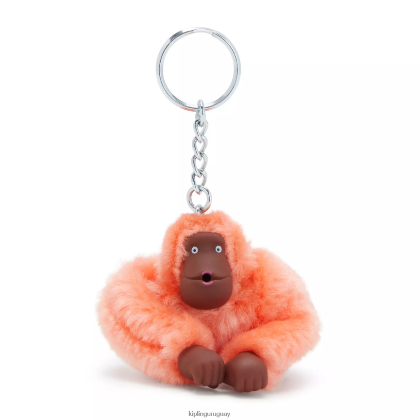 Kipling Sven pequeño mono llavero H44NB673 coral fresco mujer llaveros