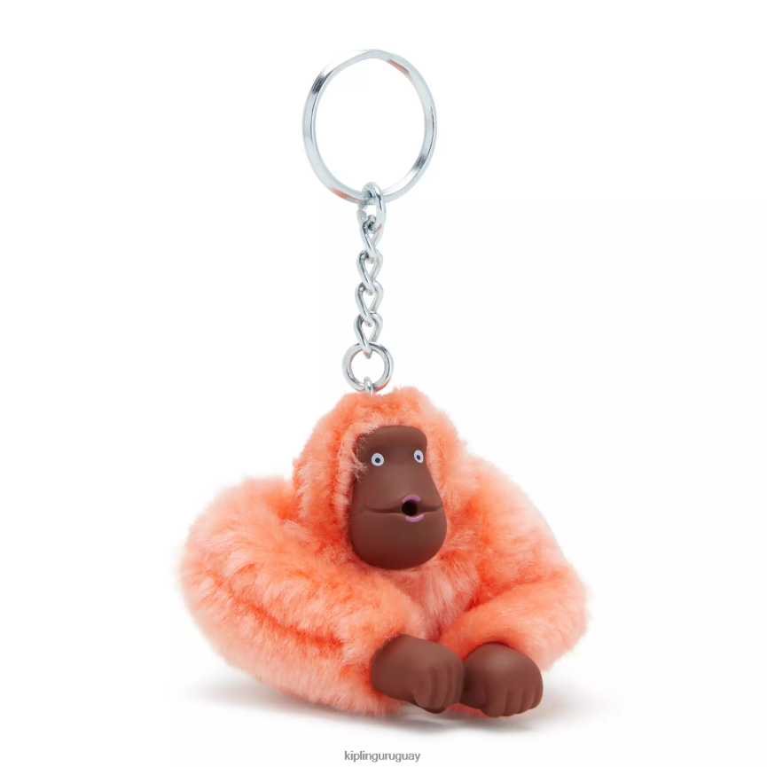 Kipling Sven pequeño mono llavero H44NB673 coral fresco mujer llaveros