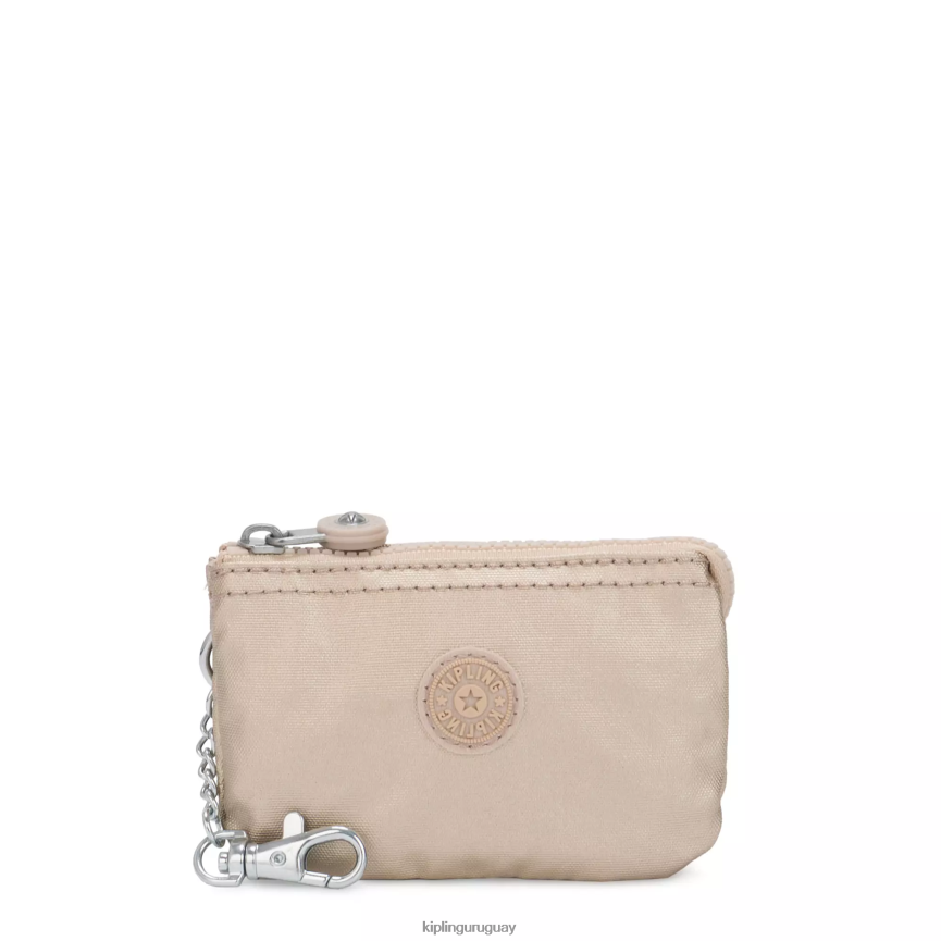 Kipling llavero metalizado mini bolsita creatividad H44NB610 oro estrellado metalizado mujer llaveros