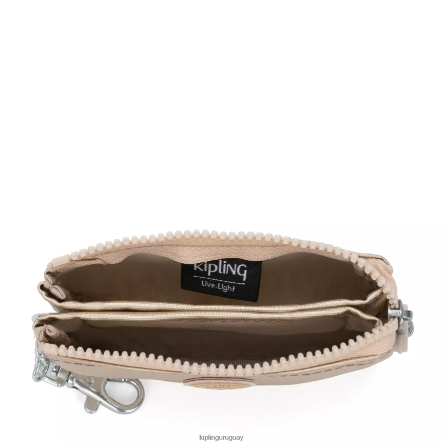Kipling llavero metalizado mini bolsita creatividad H44NB610 oro estrellado metalizado mujer llaveros