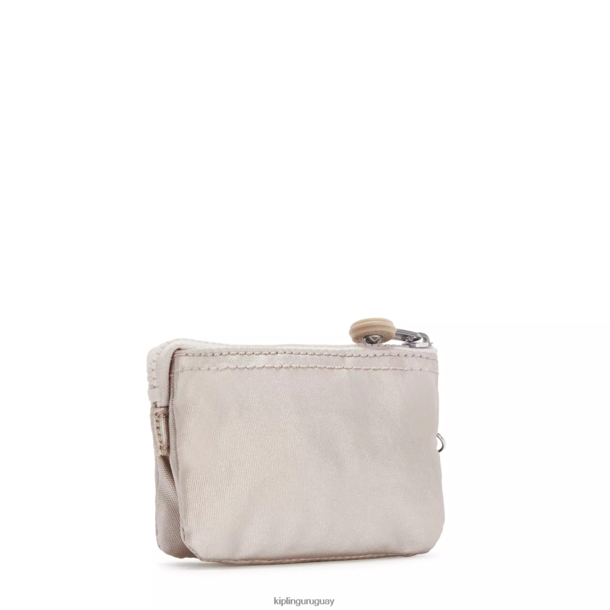Kipling llavero metalizado mini bolsita creatividad H44NB611 resplandor metalico mujer llaveros