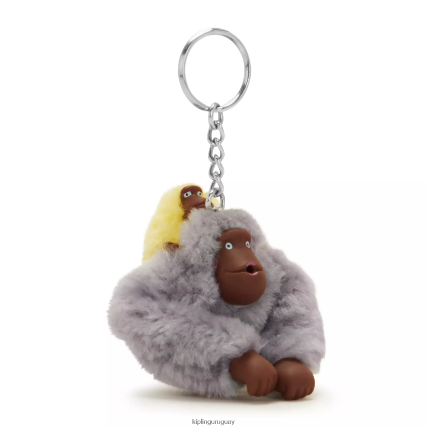 Kipling mamá y bebé mamá y bebé sven mono llavero H44NB684 Paloma gris mujer llaveros