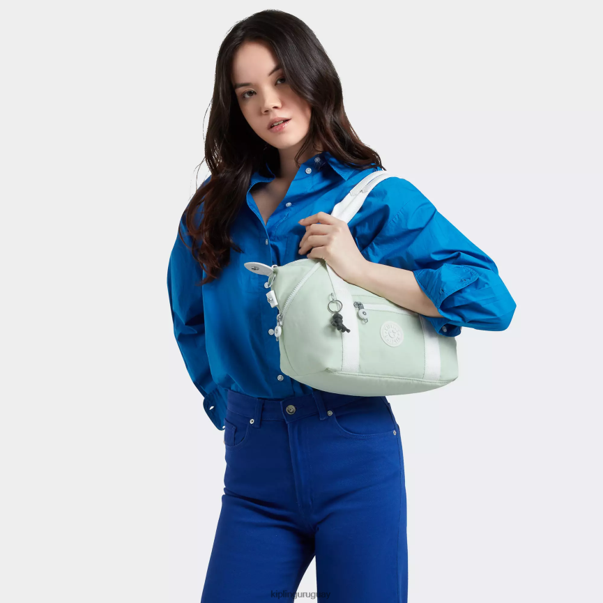 Kipling bolsa de hombro Art mini H44NB39 aireado verde mujer bolsas de hombro