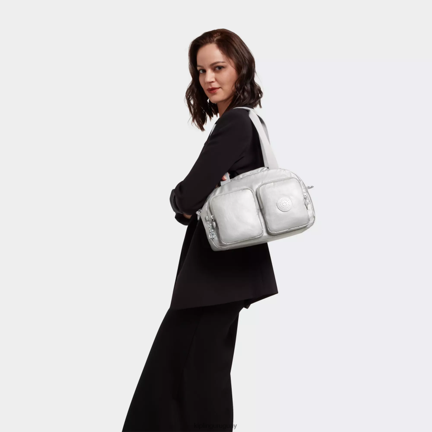 Kipling bolsa de hombro cool defea metalizada H44NB206 metálico brillante mujer bolsas de hombro