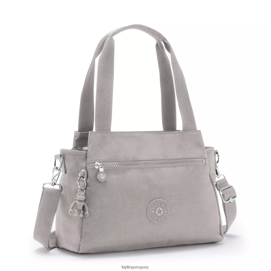 Kipling bolsa de hombro elysia H44NB153 gris gris mujer bolsas de hombro