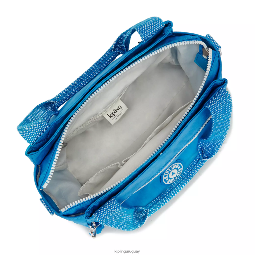 Kipling bolsa de hombro elysia H44NB156 azul ansioso mujer bolsas de hombro