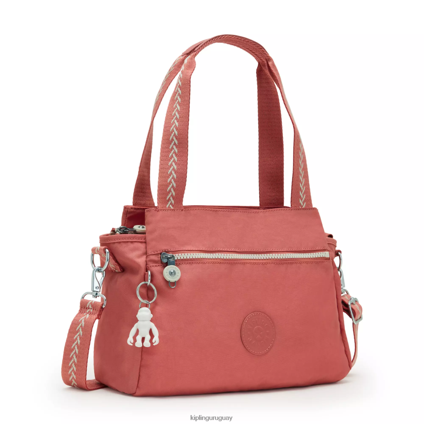 Kipling bolsa de hombro elysia H44NB157 rosa de la vendimia mujer bolsas de hombro