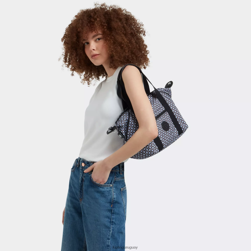 Kipling bolso de hombro art mini estampado H44NB42 azulejo negruzco mujer bolsas de hombro