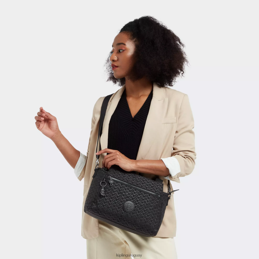 Kipling bolso de hombro elysia estampado H44NB192 firma en relieve mujer bolsas de hombro