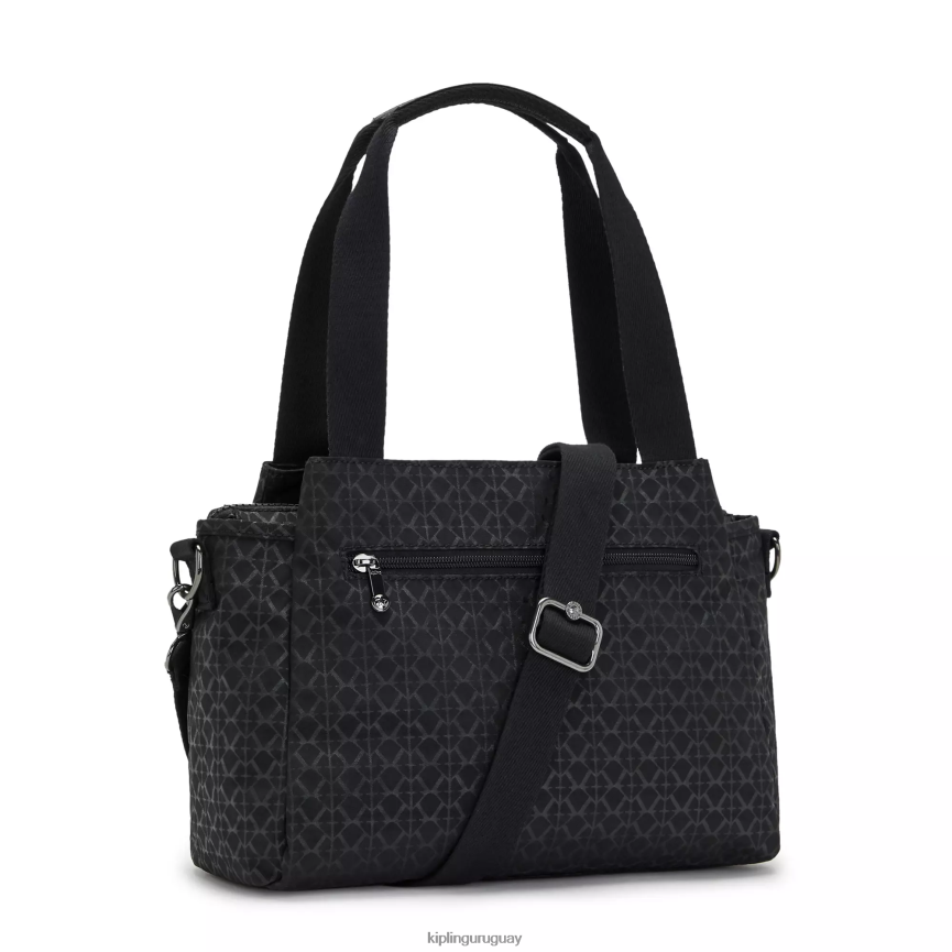 Kipling bolso de hombro elysia estampado H44NB192 firma en relieve mujer bolsas de hombro