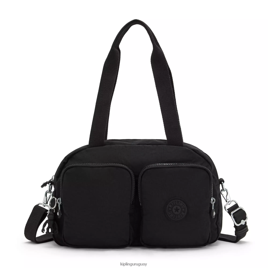 Kipling genial bolsa de hombro defea H44NB224 negro negro mujer bolsas de hombro