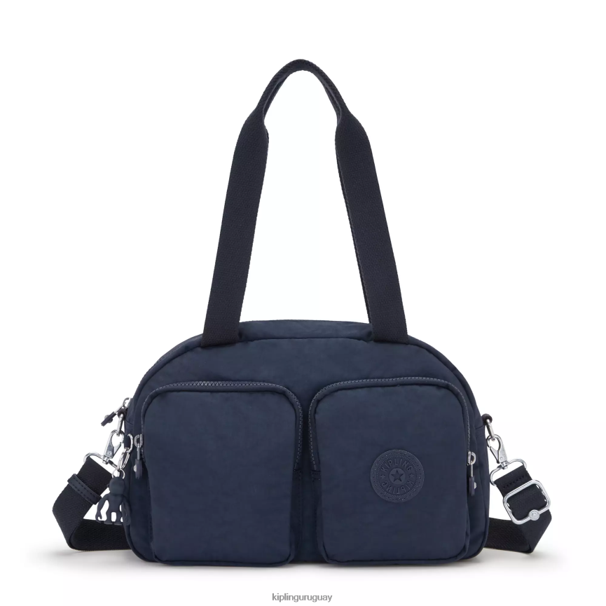 Kipling genial bolsa de hombro defea H44NB225 azul azul mujer bolsas de hombro