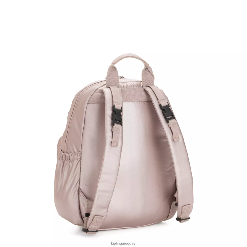 Kipling mochila de pañales maisie H44NB279 rosa metalica mujer bolsas de pañales