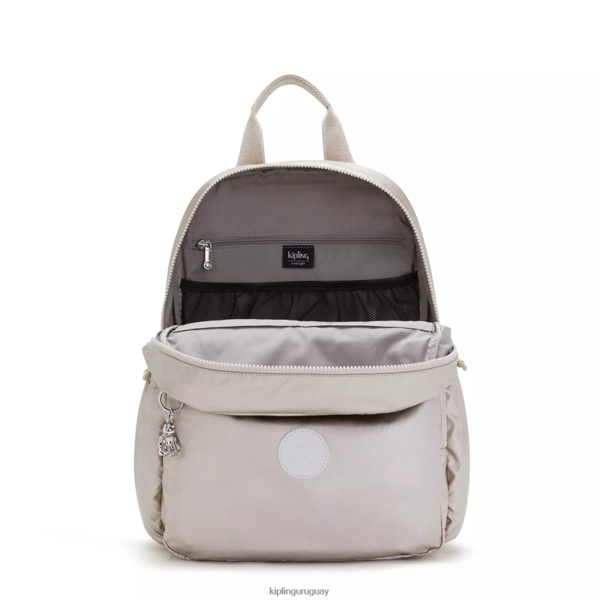 Kipling mochila de pañales maisie H44NB280 resplandor metalico mujer bolsas de pañales