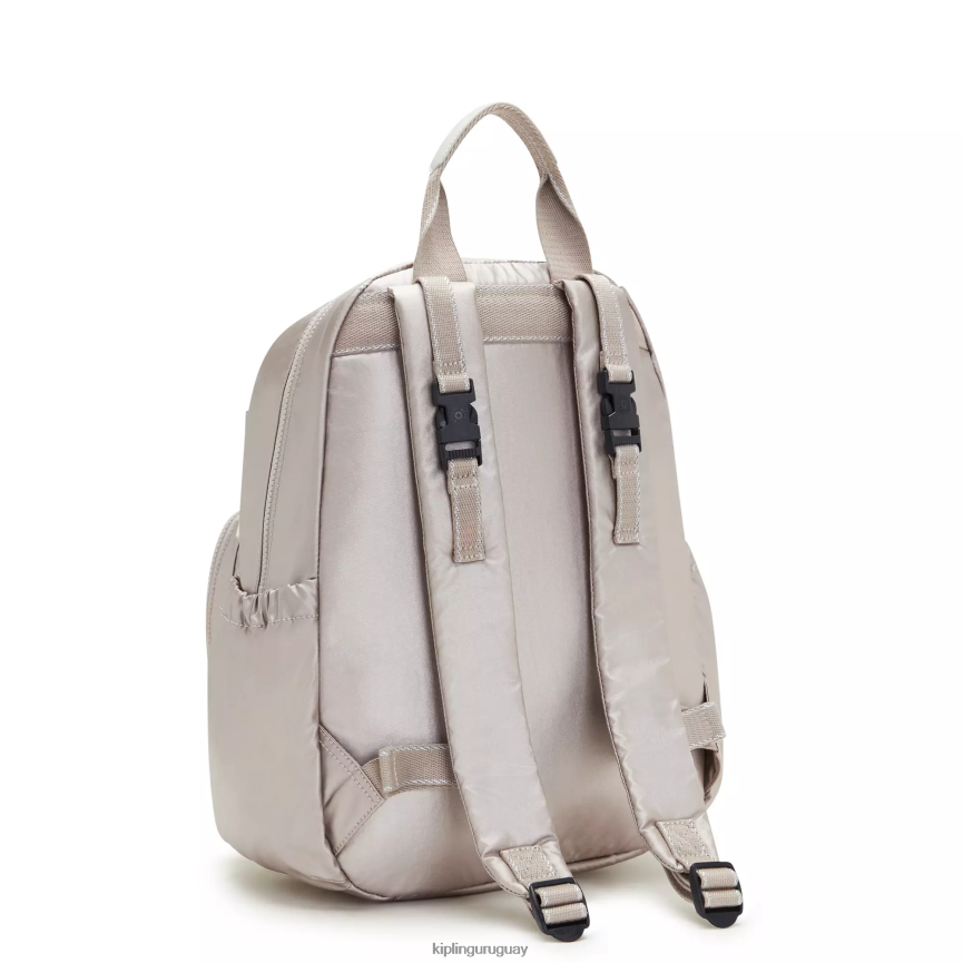 Kipling mochila de pañales maisie H44NB280 resplandor metalico mujer bolsas de pañales