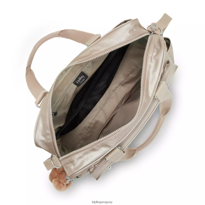 Kipling pañalera metalizada alanna H44NB252 cuarzo metalizado mujer bolsas de pañales