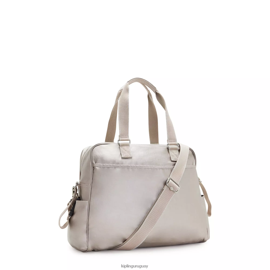 Kipling pañalera metalizada alanna H44NB253 resplandor metalico mujer bolsas de pañales