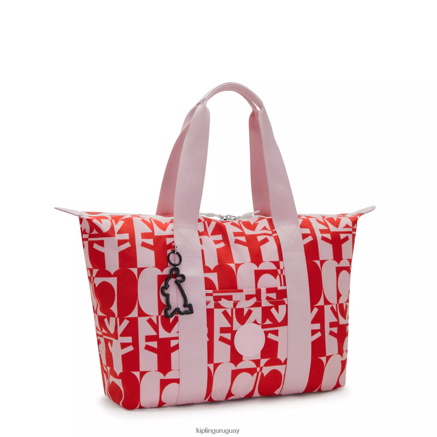 Kipling bolso de mano minju kim mediano H44NB270 impresión múltiple minju mujer bolsas de tela