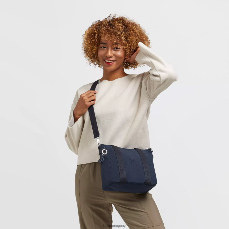Kipling bolso shopper mini H44NB107 azul azul mujer bolsas de tela