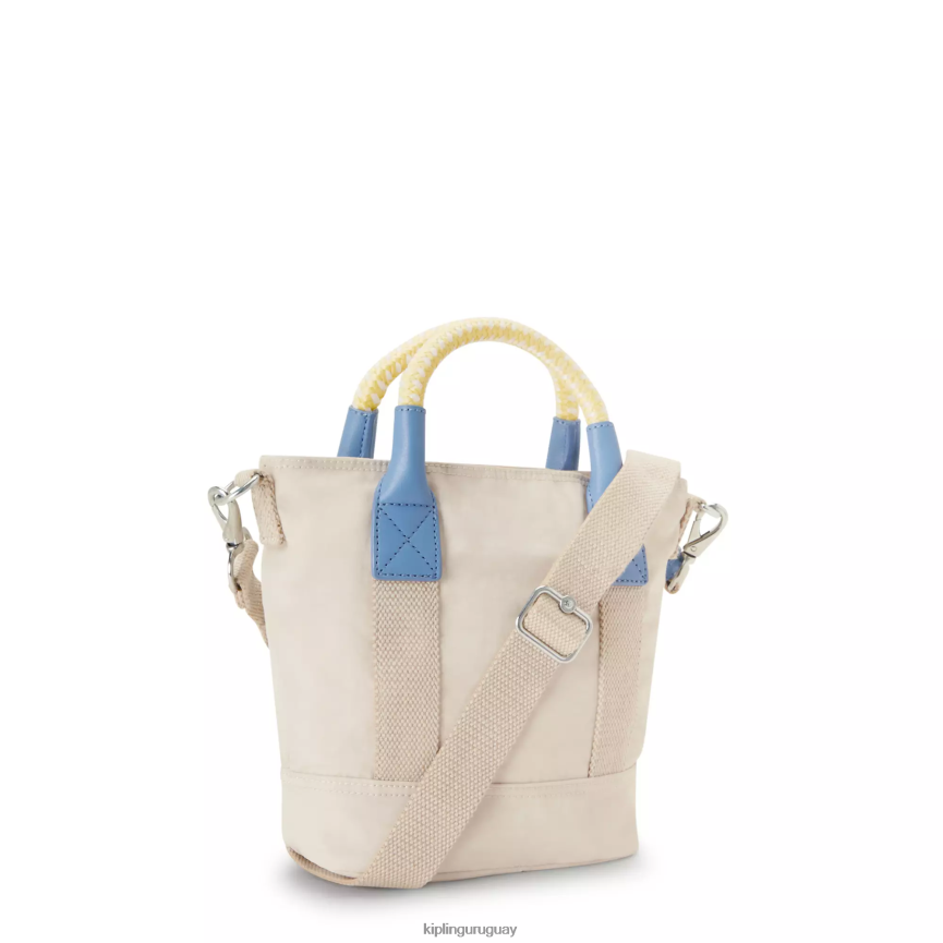 Kipling bolso shopper pequeño ángel H44NB62 arena clara m mujer bolsas de tela
