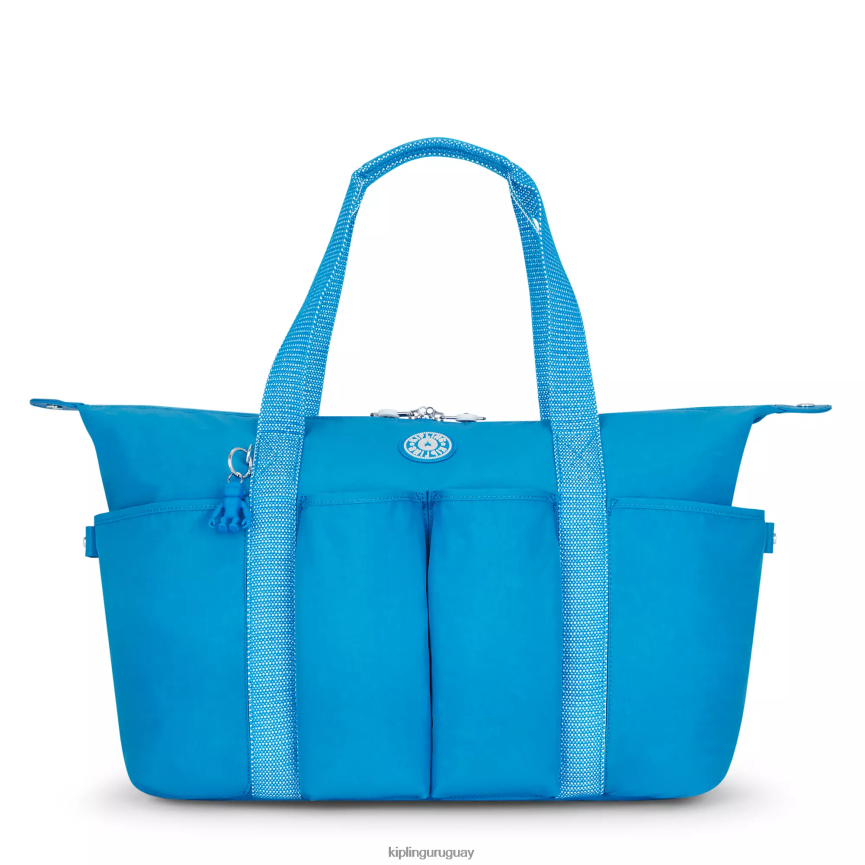 Kipling bolso tote versátil art m H44NB269 azul ansioso mujer bolsas de tela