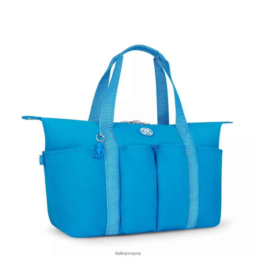 Kipling bolso tote versátil art m H44NB269 azul ansioso mujer bolsas de tela