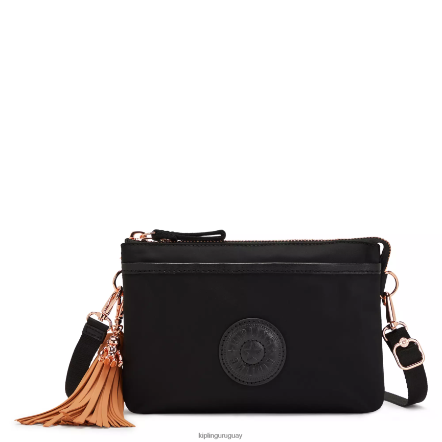 Kipling bandolera Riri H44NB103 rosa negro mujer bolsos cruzados