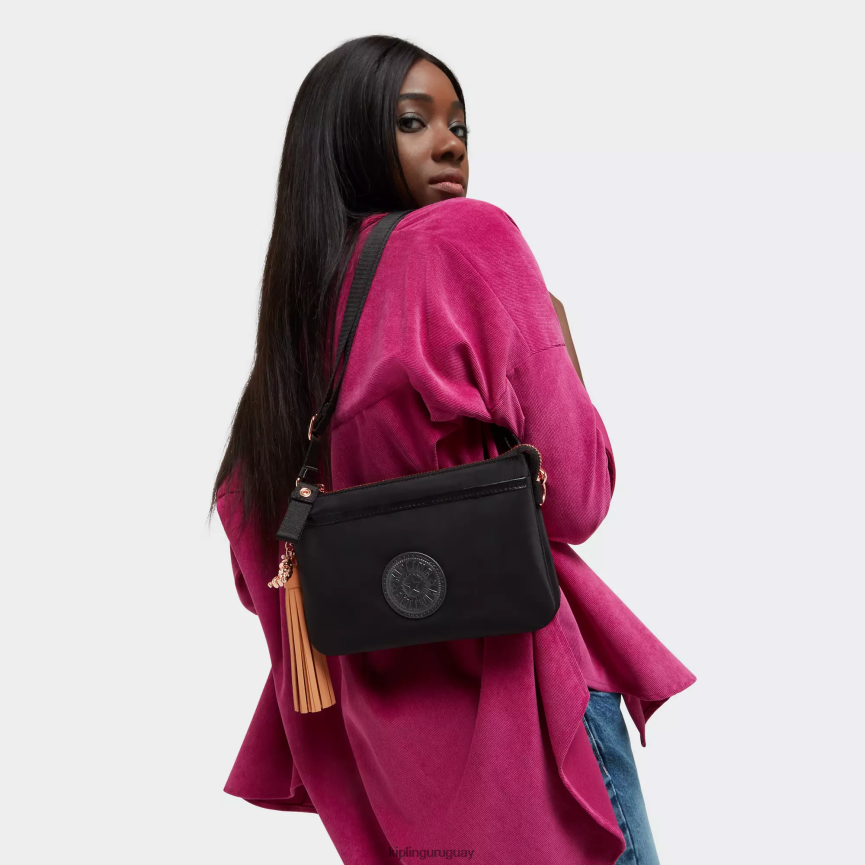 Kipling bandolera Riri H44NB103 rosa negro mujer bolsos cruzados