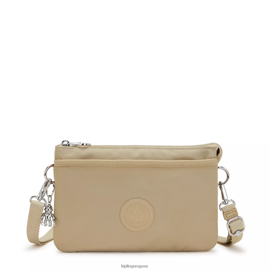 Kipling bandolera Riri H44NB66 beige natural mujer bolsos cruzados