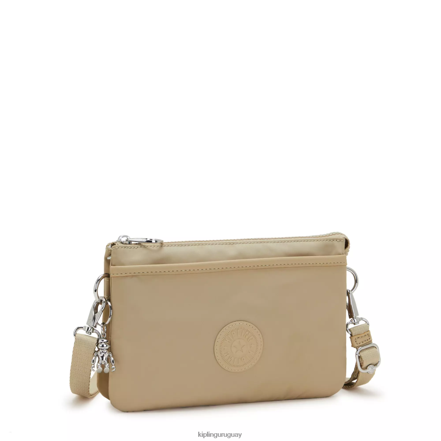 Kipling bandolera Riri H44NB66 beige natural mujer bolsos cruzados