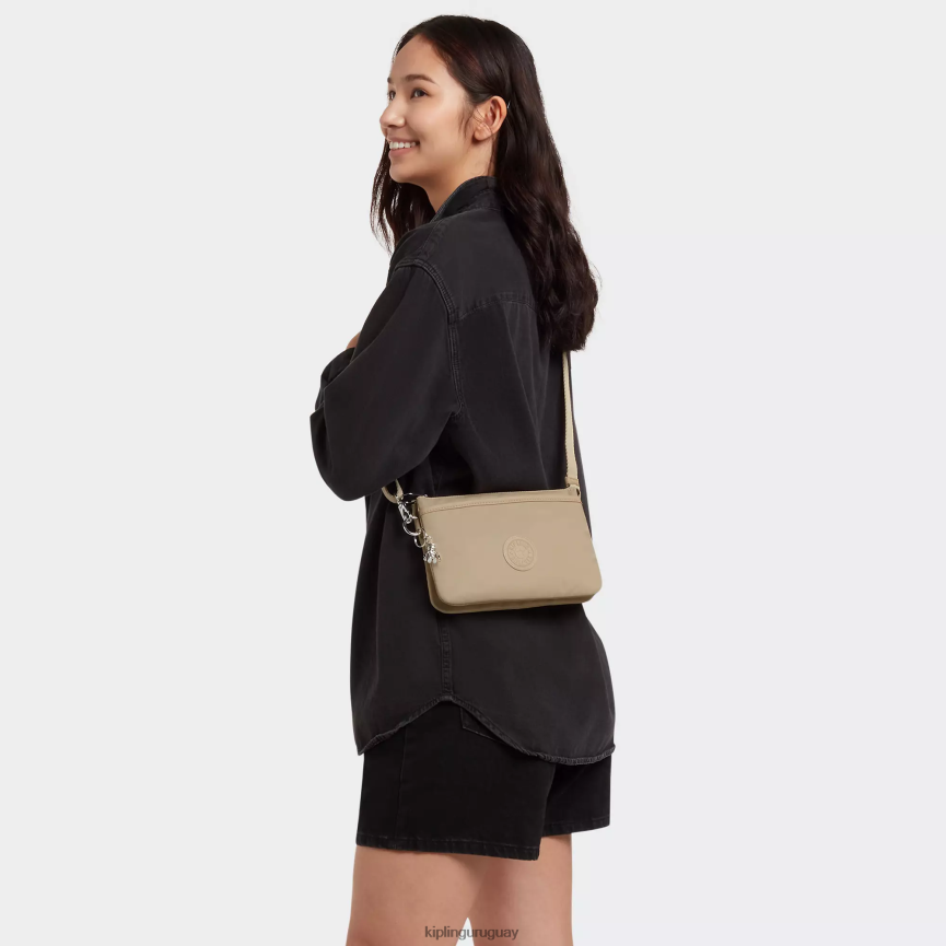 Kipling bandolera Riri H44NB66 beige natural mujer bolsos cruzados