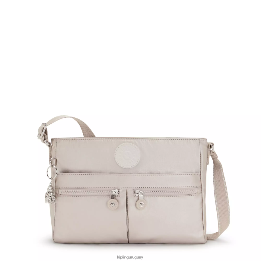 Kipling bandolera angie metalizada H44NB231 resplandor metalico mujer bolsos cruzados