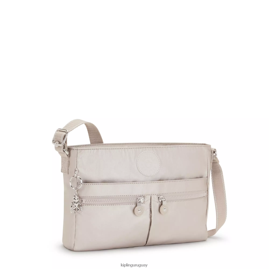 Kipling bandolera angie metalizada H44NB231 resplandor metalico mujer bolsos cruzados