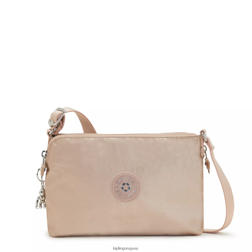 Kipling bandolera boyd metalizada H44NB211 encanto de oro metálico mujer bolsos cruzados